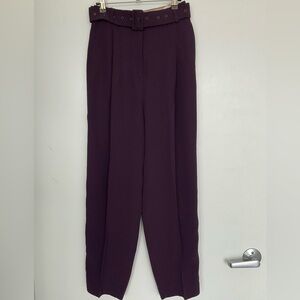 Burgundy tailored pants from Massimo Dutti